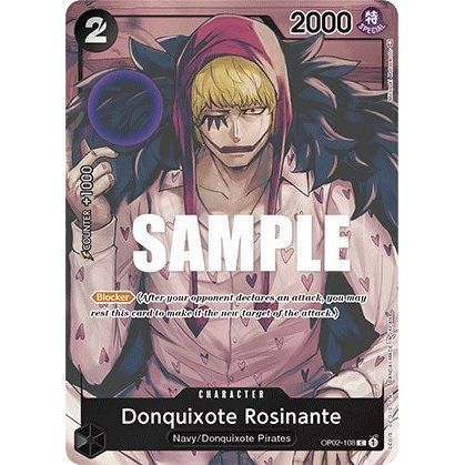 Image for Donquixote Rosinante (Box Topper) (OP02-108) (OP02) - One Piece Card Game
