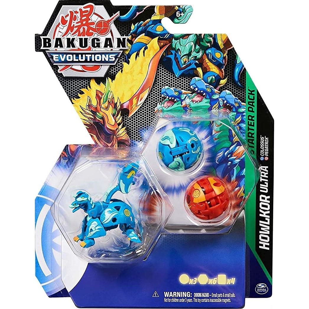 Image for Bakugan Starter 3-Pack - Aquos Howlkor Ultra - Bakugan TCG