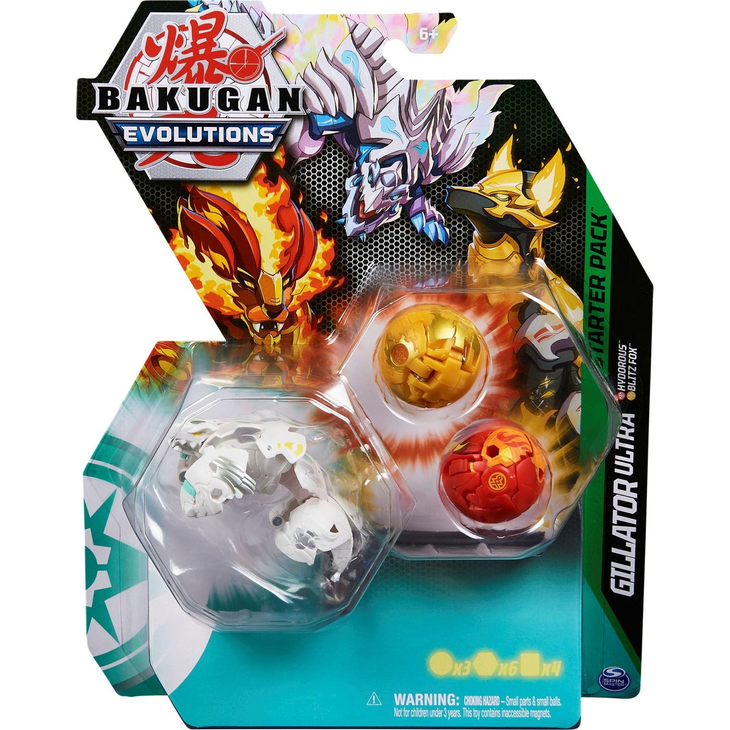 Image for Bakugan Starter 3-Pack - Haos Gillator Ultra - Bakugan TCG