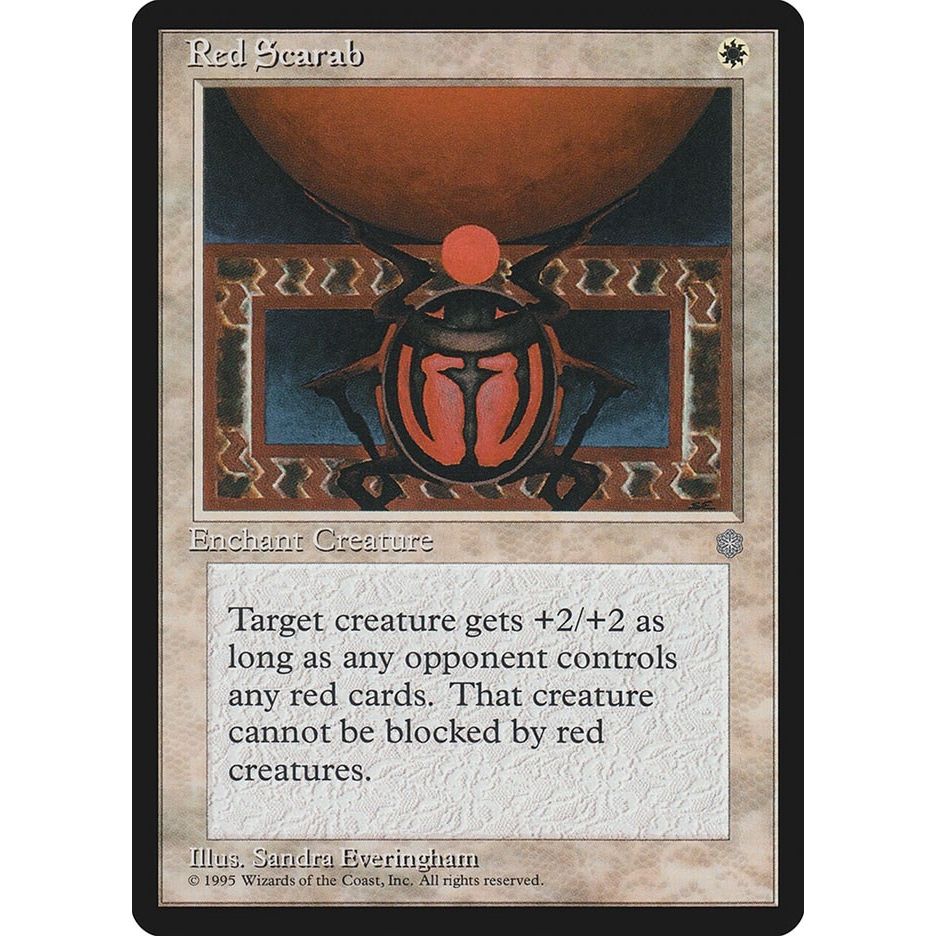 Image for Red Scarab (ICE) - Magic: The Gathering