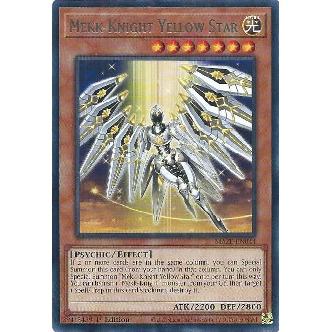 Image for Mekk-Knight Yellow Star (MAZE-EN044) (MAZE) - YuGiOh