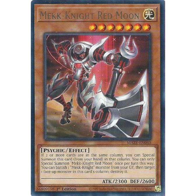Image for Mekk-Knight Red Moon (MAZE-EN045) (MAZE) - YuGiOh