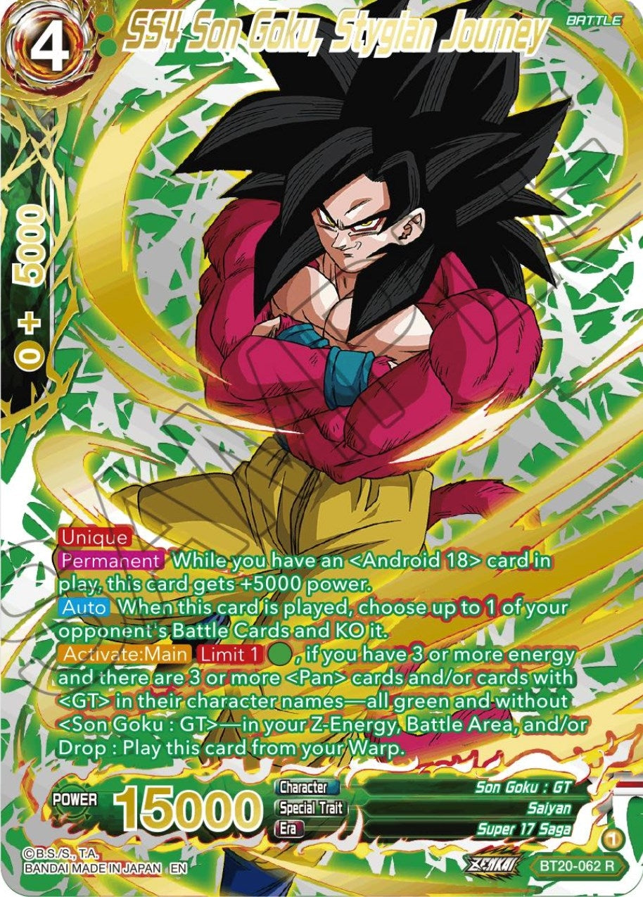 Image for SS4 Son Goku, Stygian Journey (Gold-Stamped) (BT20-062) (DBS-B20) - Dragon Ball Super: Masters