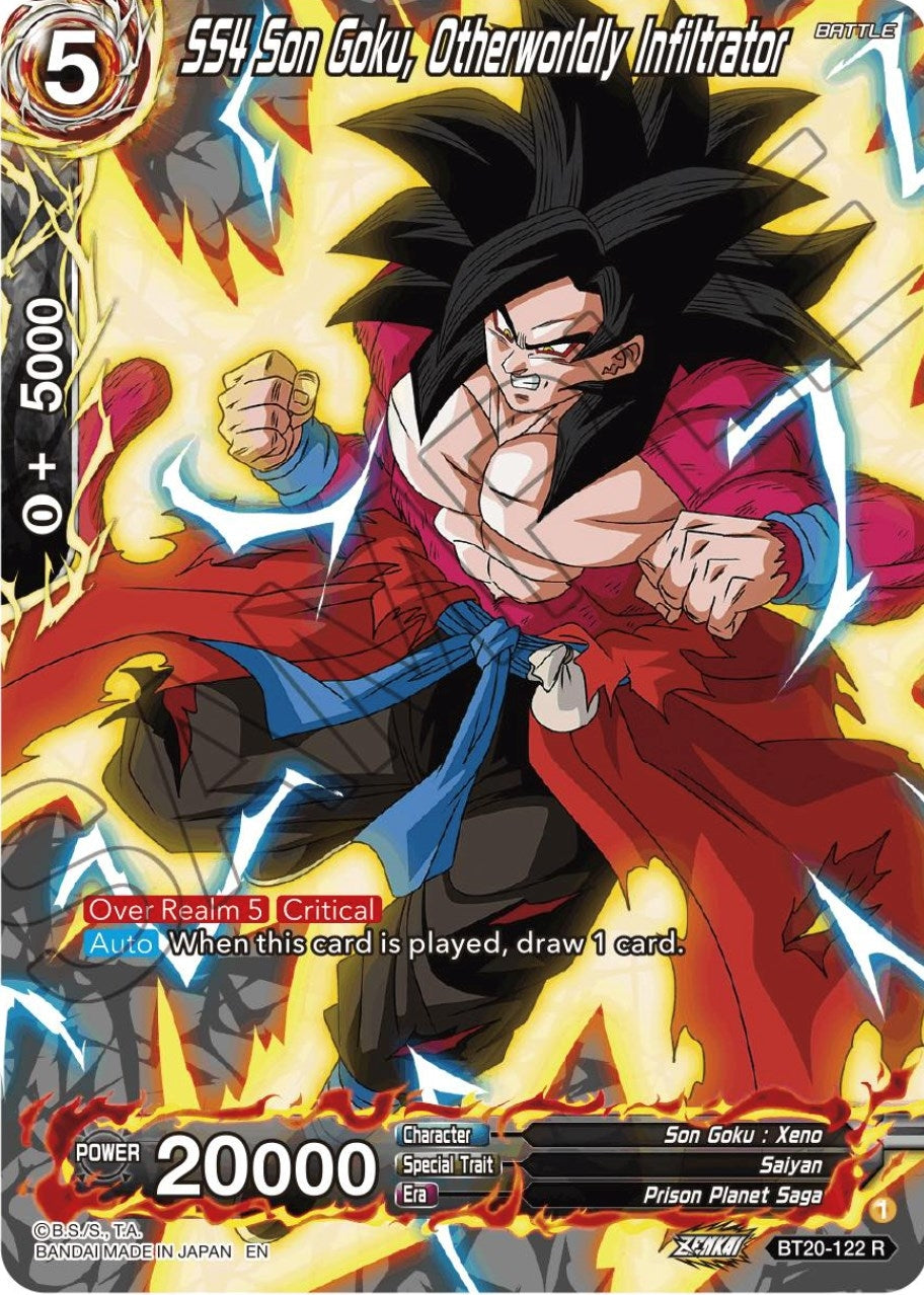 Image for SS4 Son Goku, Otherworldly Infiltrator (Silver Foil) (BT20-122) (DBS-B20) - Dragon Ball Super: Masters