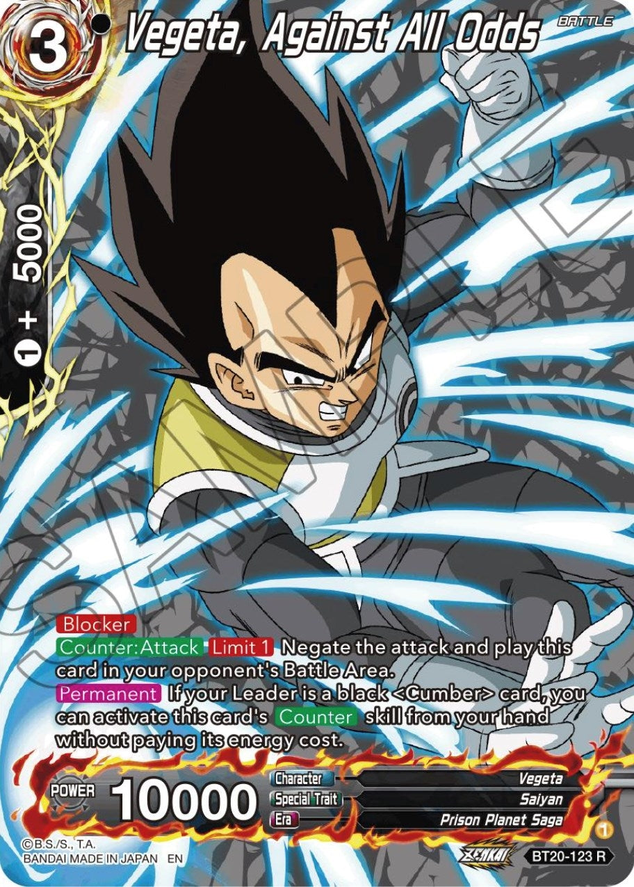 Image for Vegeta, Against All Odds (Silver Foil) (BT20-123) (DBS-B20) - Dragon Ball Super: Masters