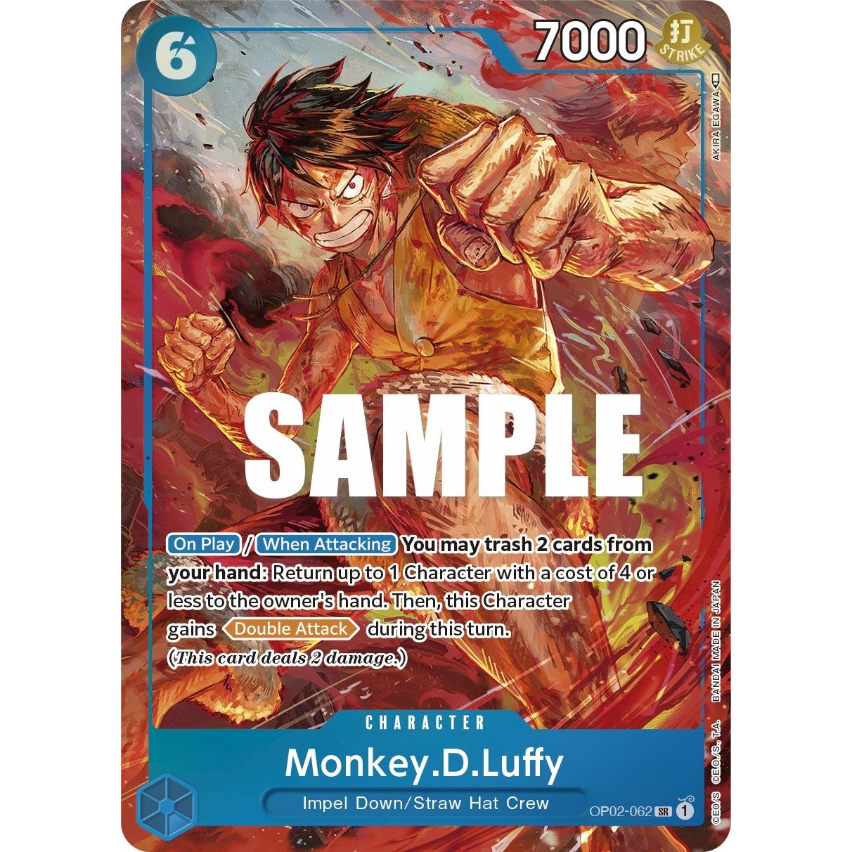 Image for Monkey.D.Luffy (062) (Alternate Art) (OP02-062) (OP02) - One Piece Card Game