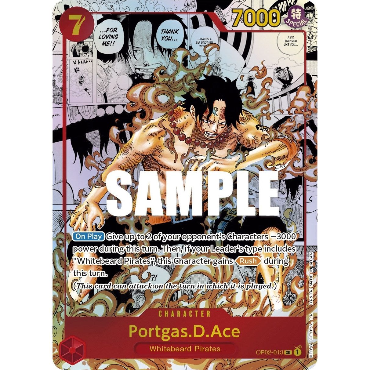Image for Portgas.D.Ace (Parallel) (Manga) (Alternate Art) (OP02-013) (OP02) - One Piece Card Game
