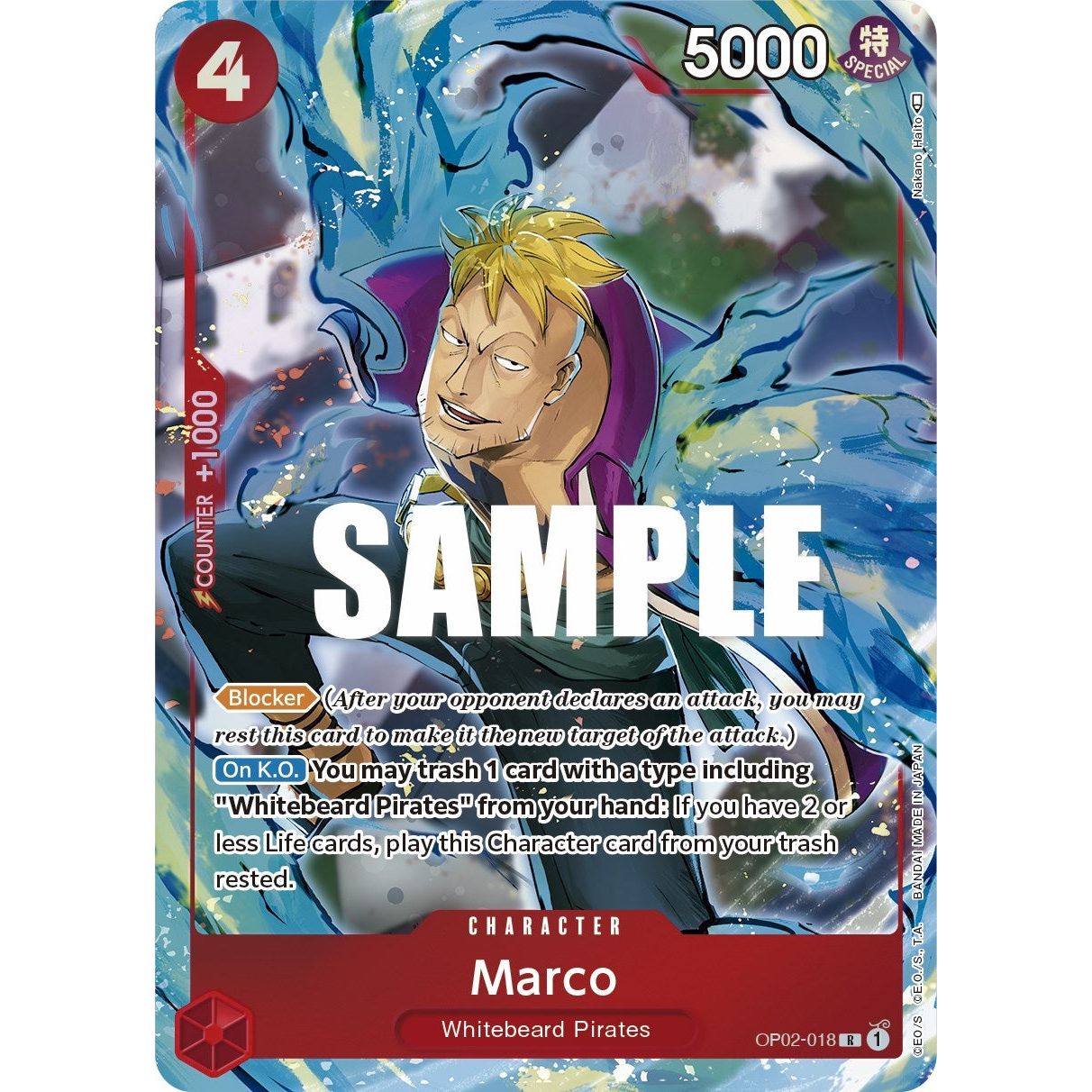 Image for Marco (Alternate Art) (OP02-018) (OP02) - One Piece Card Game