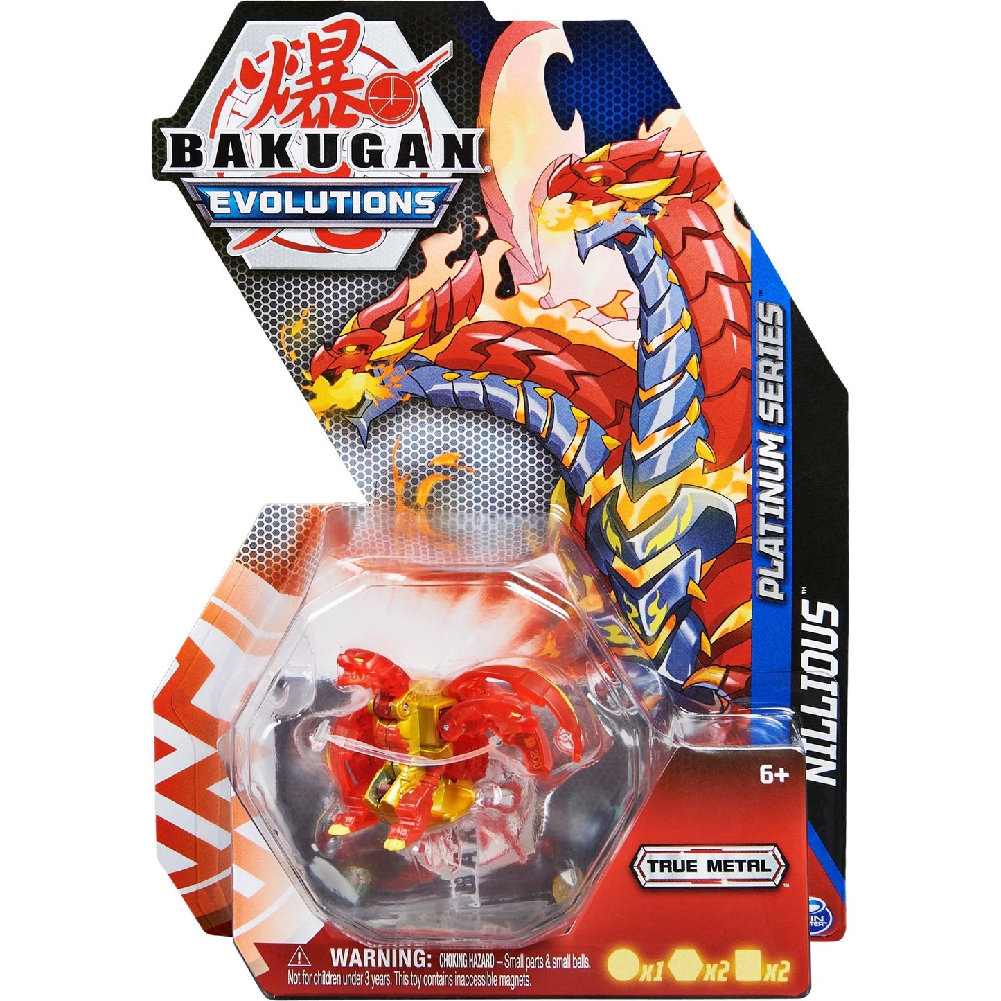 Image for Platinum Series Bakugan Single Pack - Pyrus Platinum Nillious - Bakugan TCG