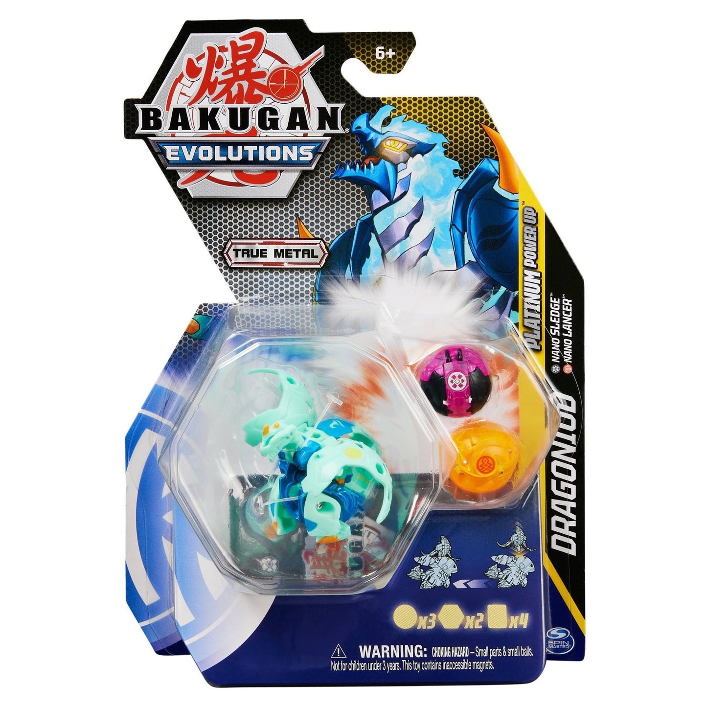 Image for Bakugan Platinum Power Up Pack - Aquos Platinum Power Up Dragonoid - Bakugan TCG