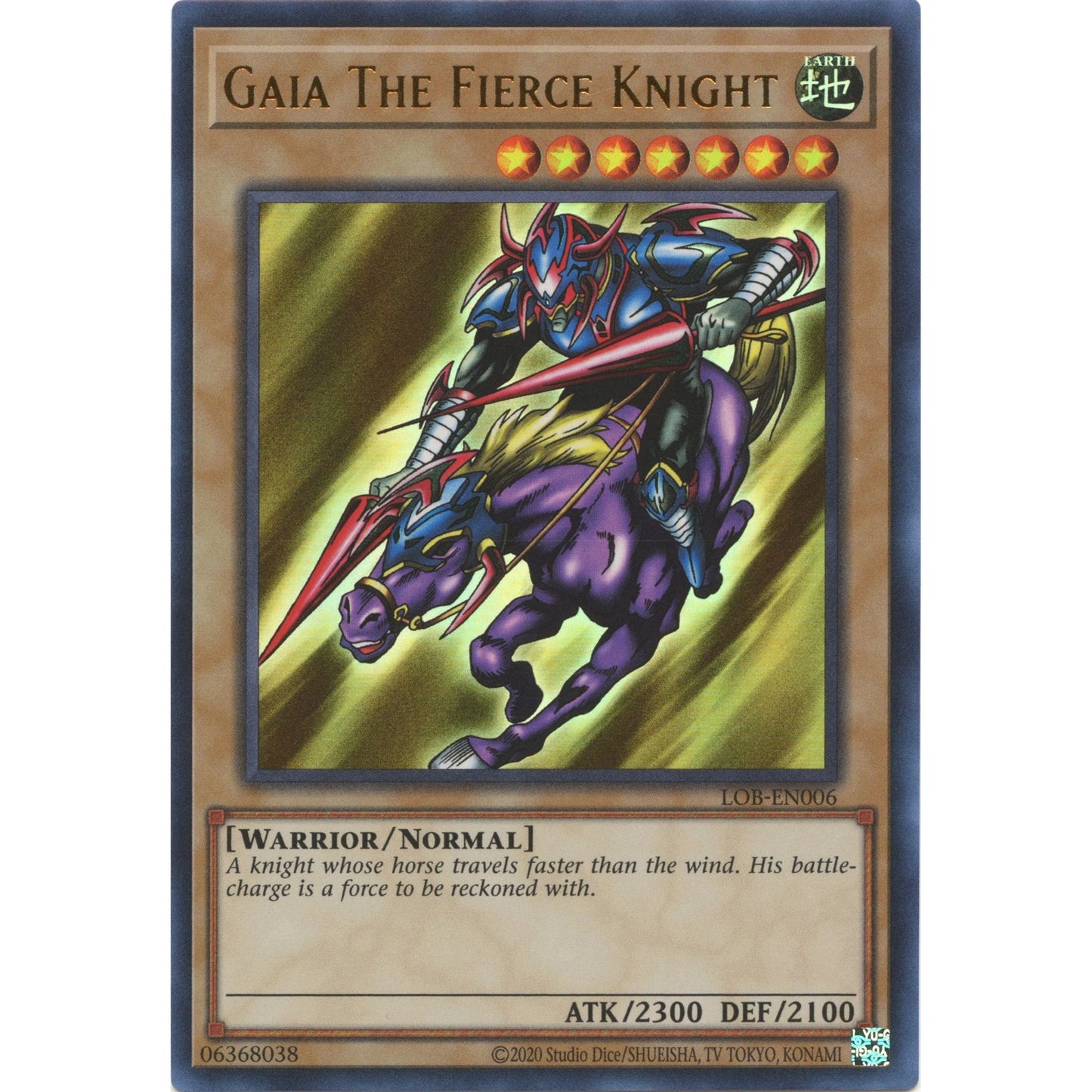 Image for Gaia The Fierce Knight (LOB-EN006) (LOB-EN) - YuGiOh