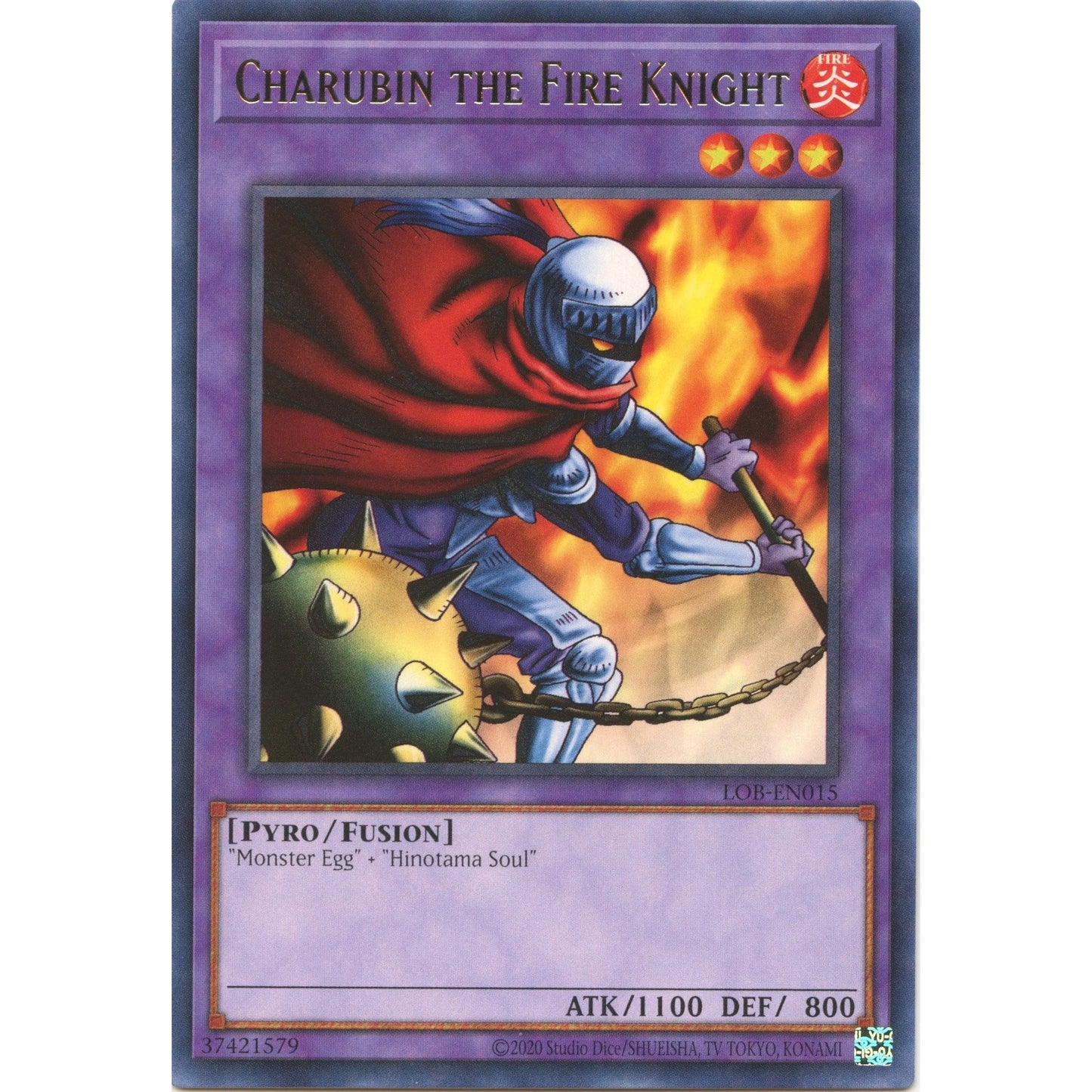 Image for Charubin the Fire Knight (LOB-EN015) (LOB-EN) - YuGiOh