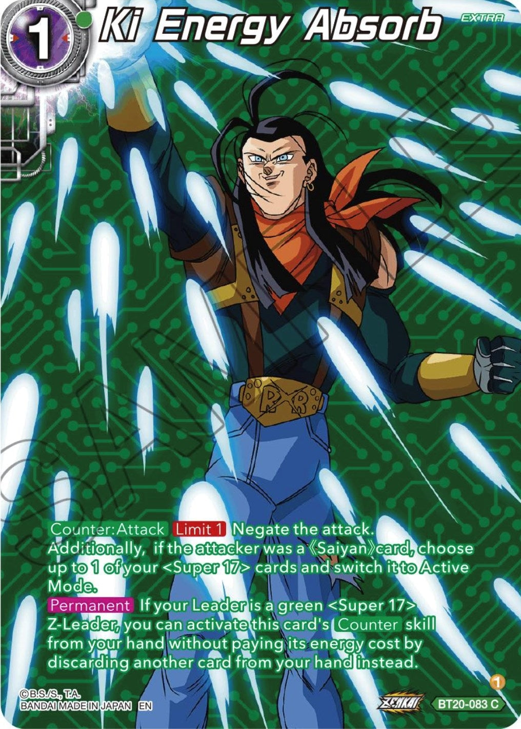 Image for Ki Energy Absorb (Silver Foil) (BT20-083) (DBS-B20) - Dragon Ball Super: Masters