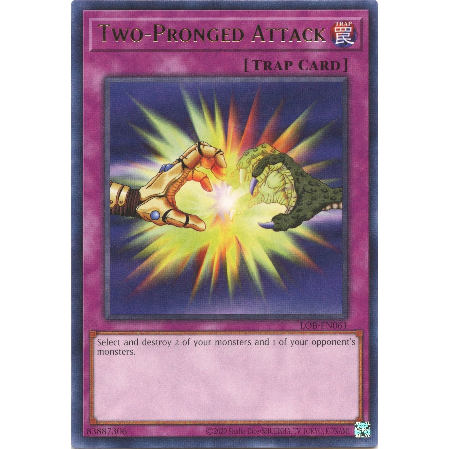 Image for Two-Pronged Attack (LOB-EN061) (LOB-EN) - YuGiOh