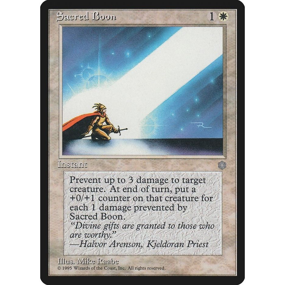 Image for Sacred Boon (ICE) - Magic: The Gathering