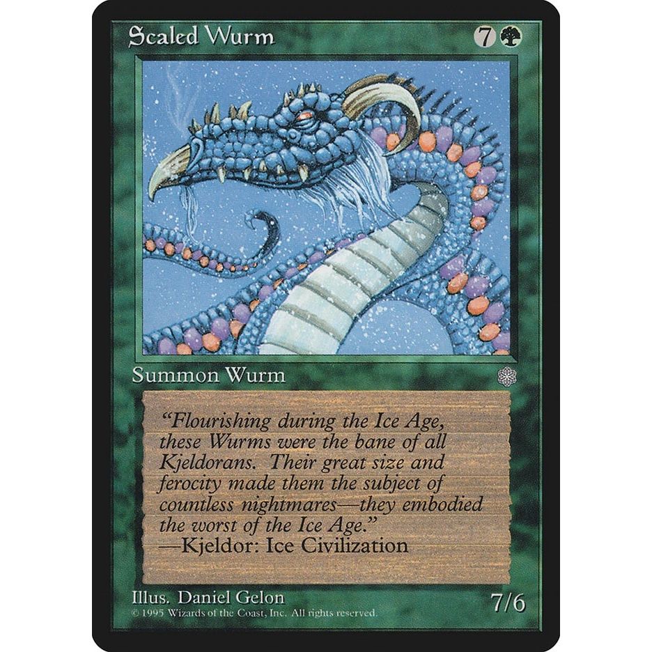 Image for Scaled Wurm (ICE) - Magic: The Gathering