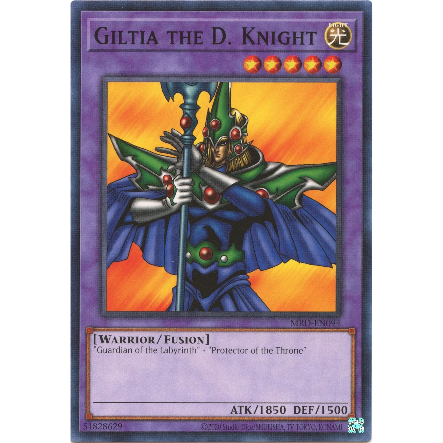 Image for Giltia the D. Knight (MRD-EN094) (MRD-EN) - YuGiOh