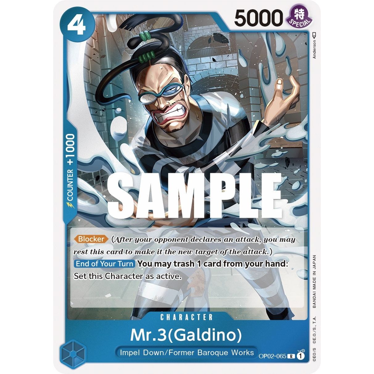 Image for Mr.3 (Galdino) (OP02-065) (OP02) - One Piece Card Game