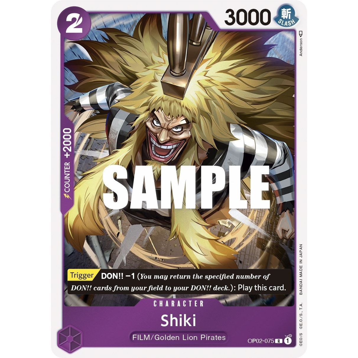 Image for Shiki (OP02-075) (OP02) - One Piece Card Game