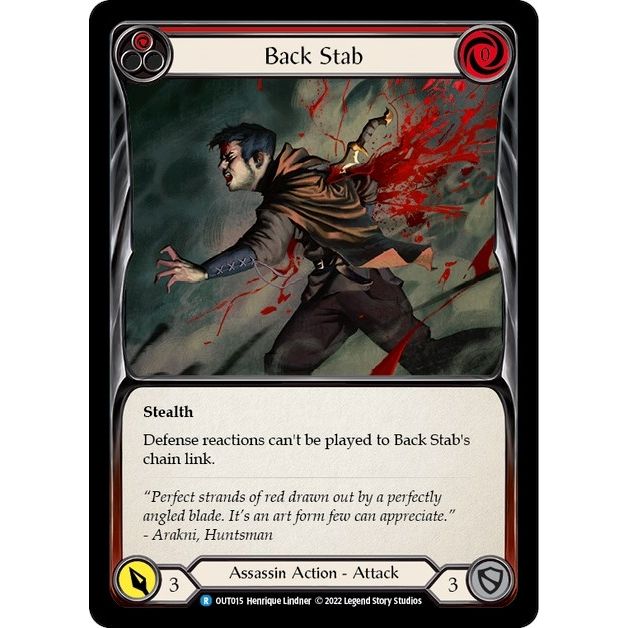 Image for Back Stab (Red) (OUT015) (OUT) - Flesh and Blood TCG