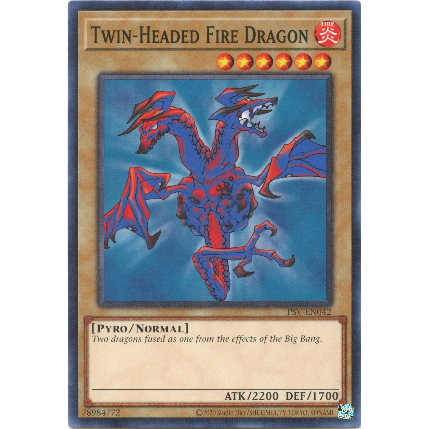 Image for Twin-Headed Fire Dragon (PSV-EN042) (PSV-EN) - YuGiOh