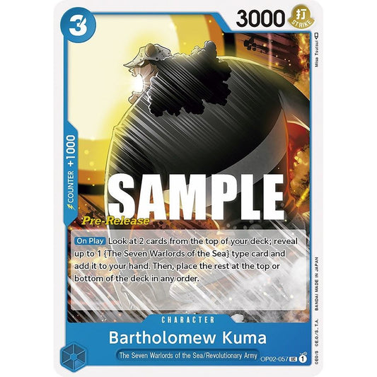 Image for Bartholomew Kuma (OP02-057) (OP02 PRE) - One Piece Card Game