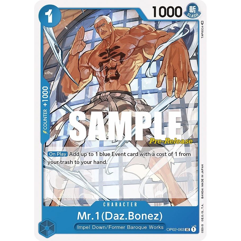 Image for Mr.1 (Daz.Bonez) (OP02-063) (OP02 PRE) - One Piece Card Game