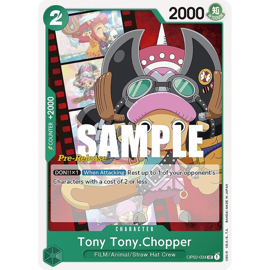 Image for Tony Tony.Chopper (OP02-034) (OP02 PRE) - One Piece Card Game