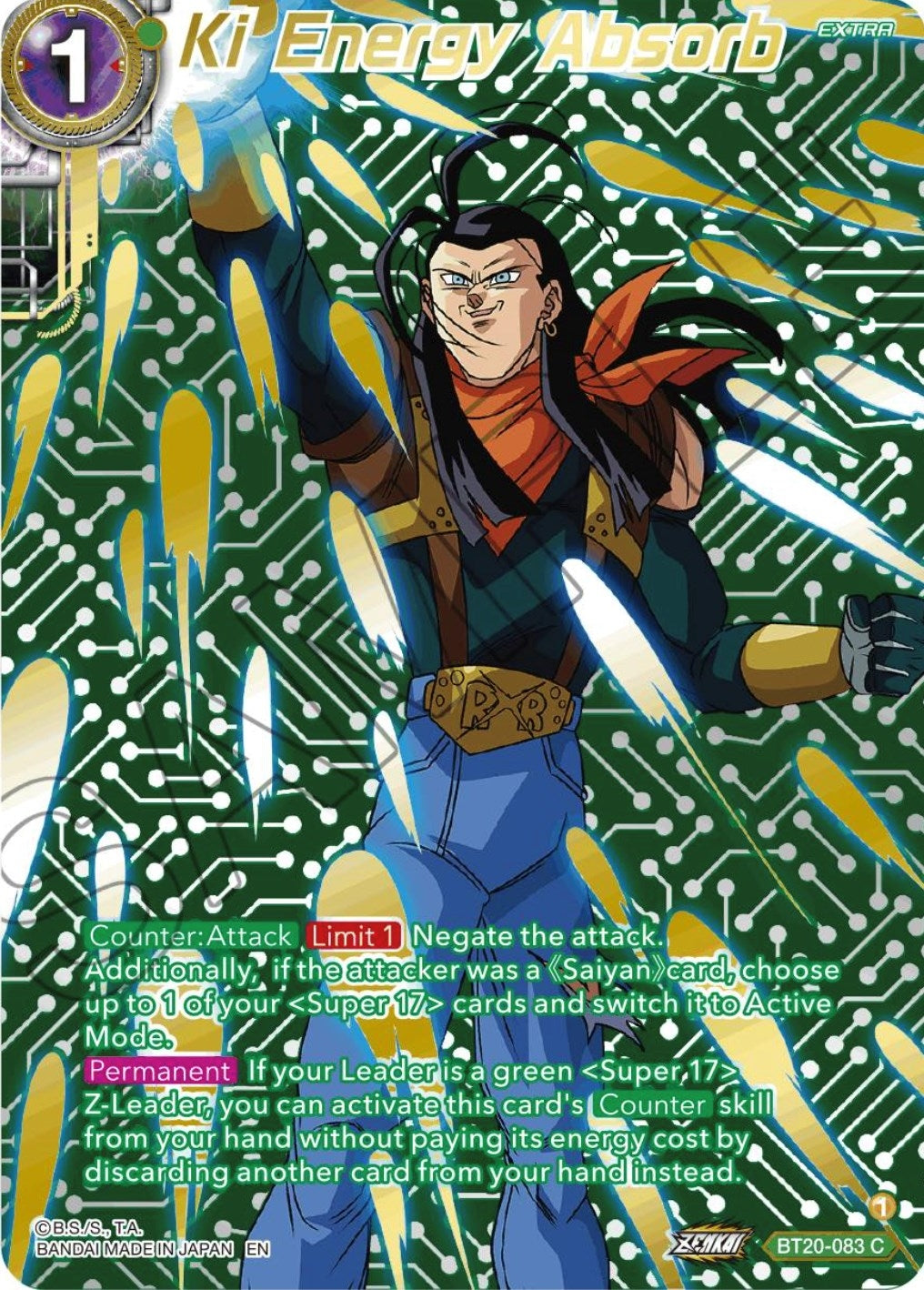 Image for Ki Energy Absorb (Gold-Stamped) (BT20-083) (DBS-B20) - Dragon Ball Super: Masters