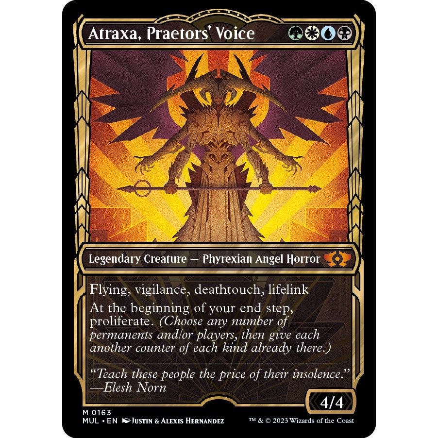 Image for Atraxa, Praetors' Voice (Halo Foil) (163) (MUL) - Magic: The Gathering