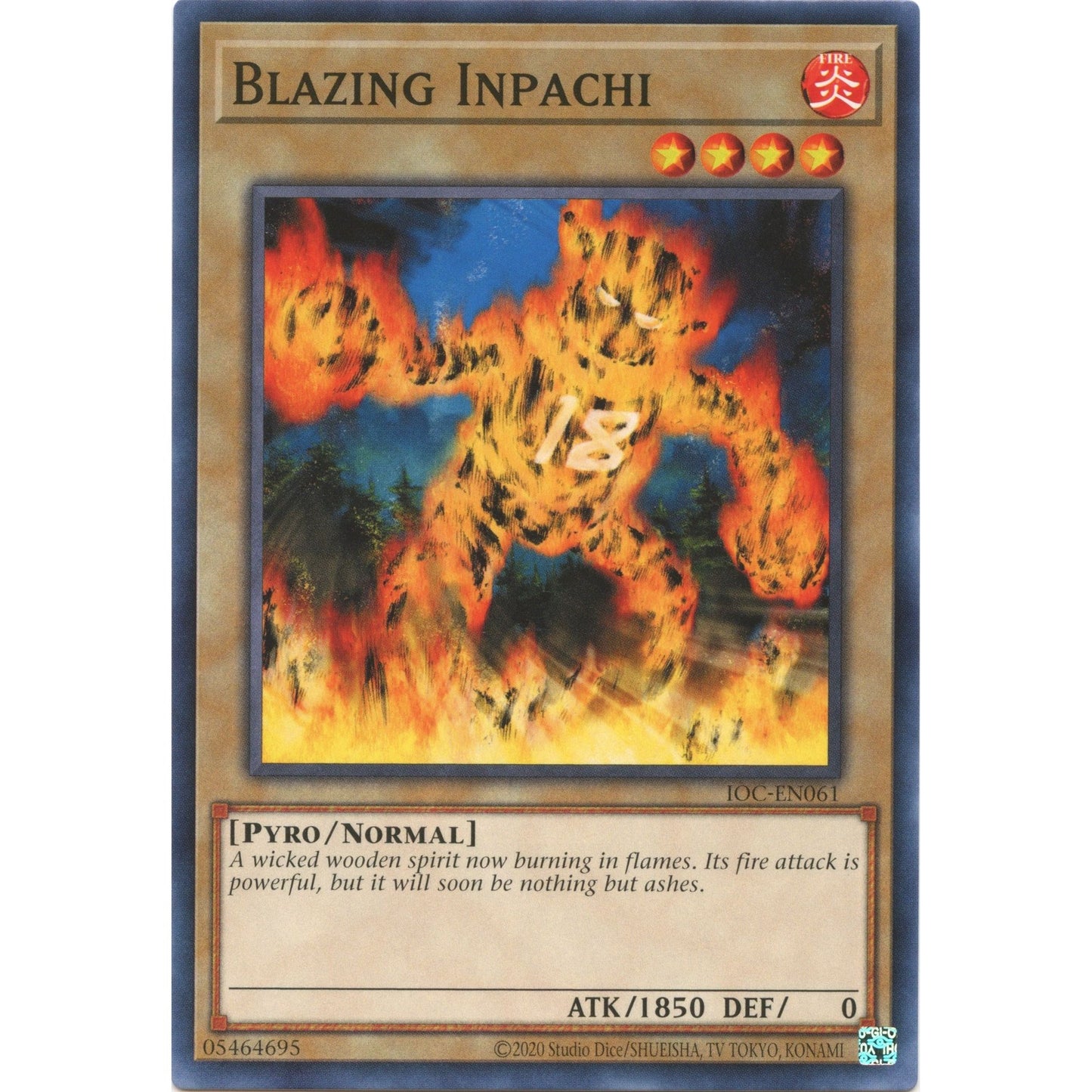Image for Blazing Inpachi (IOC-EN061) (IOC-EN) - YuGiOh