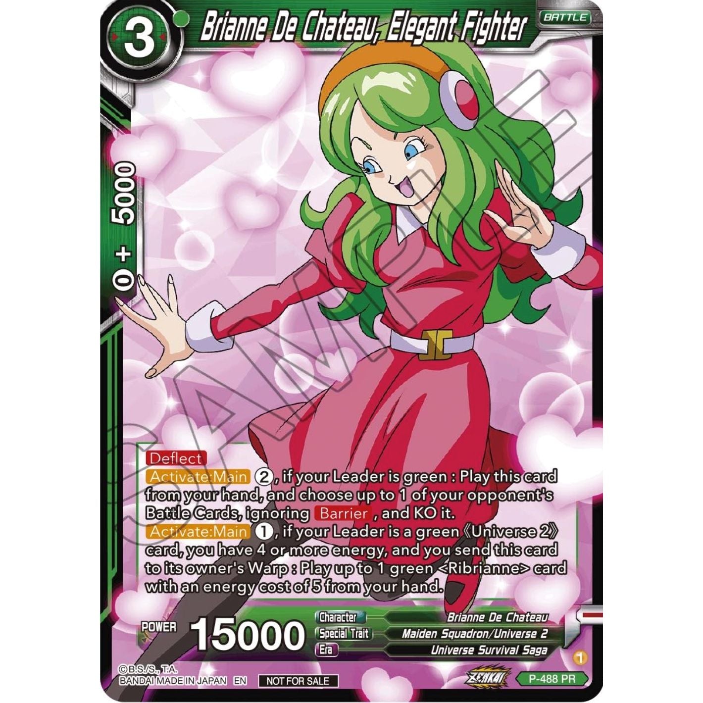 Image for Brianne De Chateau, Elegant Fighter (Zenkai Series Tournament Pack Vol.3) (P-488) (TPR) - Dragon Ball Super: Masters
