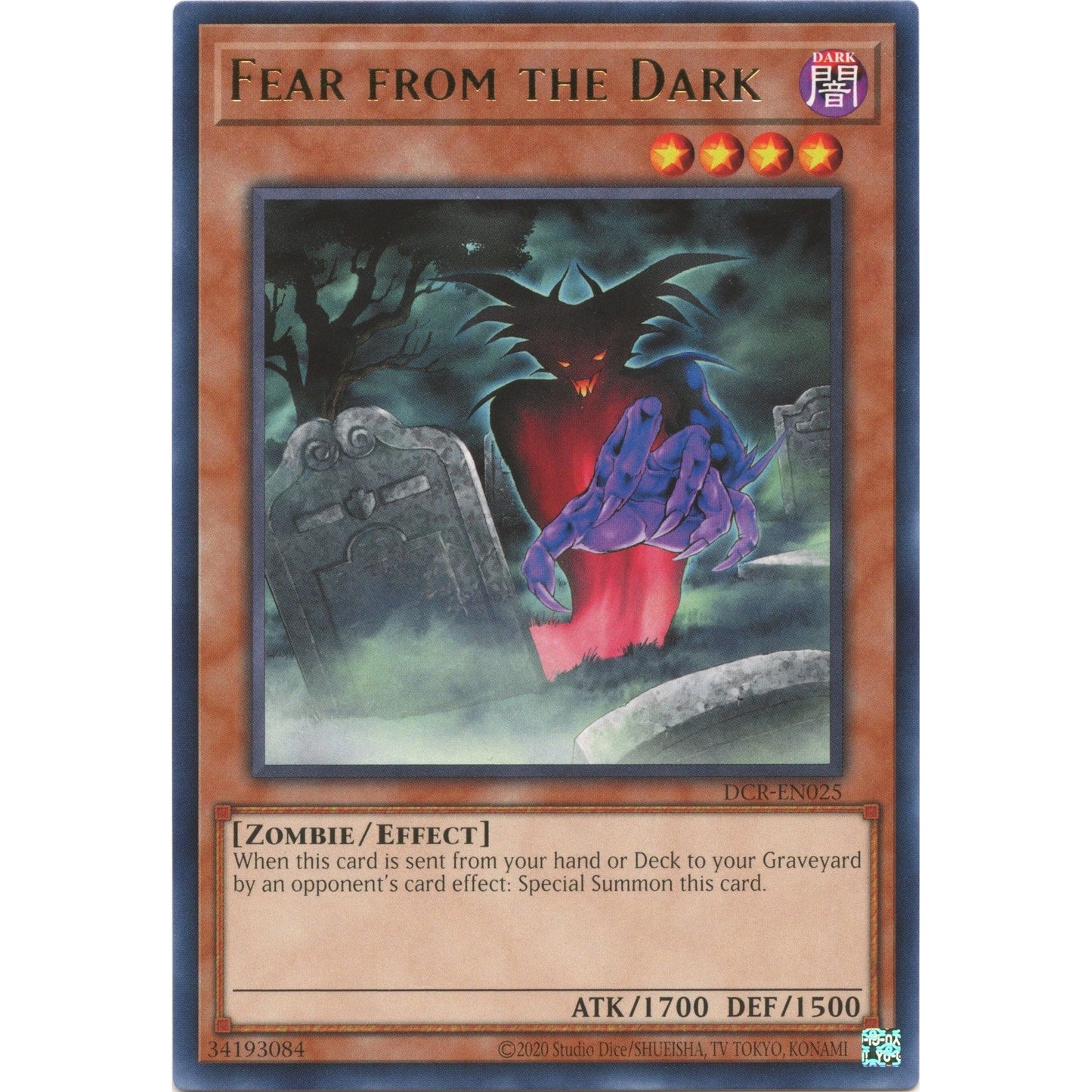 Image for Fear from the Dark (DCR-EN025) (DCR-EN) - YuGiOh