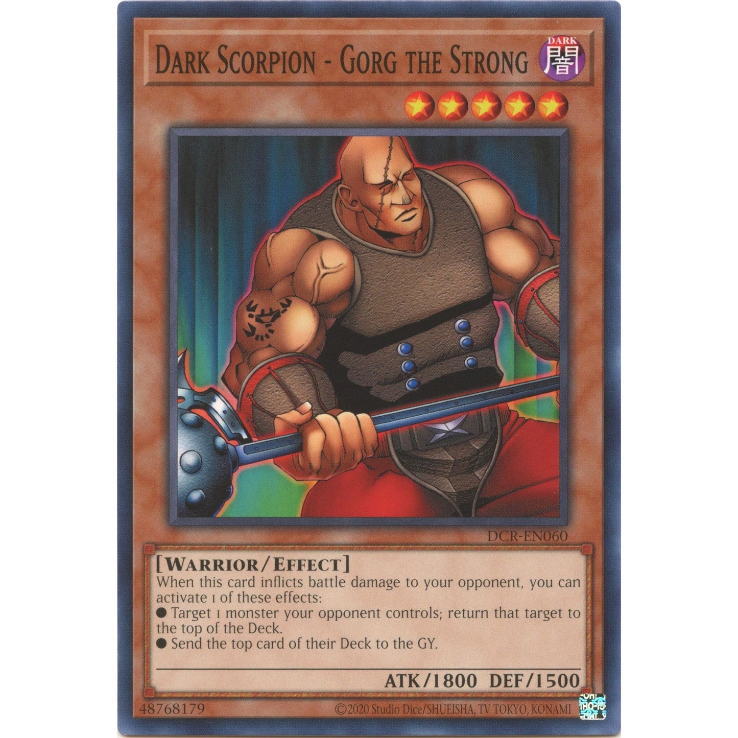 Image for Dark Scorpion - Gorg the Strong (DCR-EN060) (DCR-EN) - YuGiOh