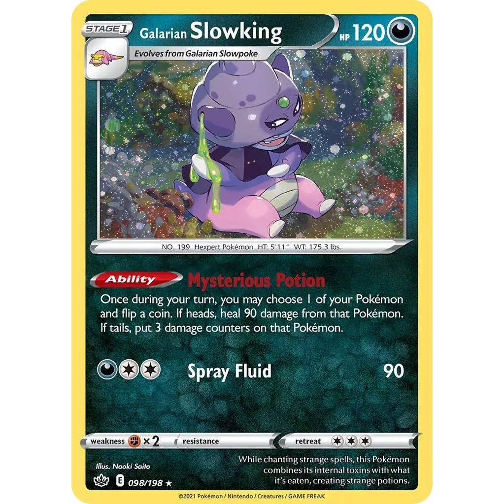 Image for Galarian Slowking (Cosmos Holo) (098/198) (MCAP) - Pokemon