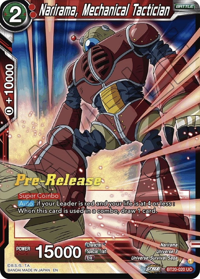 Image for Narirama, Mechanical Tactician (BT20-020) (DBS-B20PRE) - Dragon Ball Super: Masters