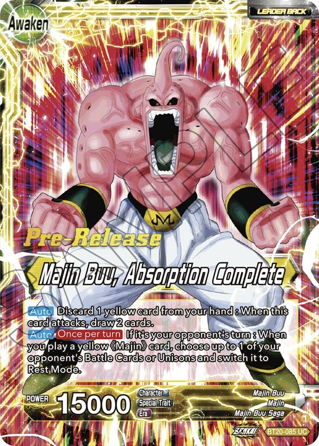Image for Majin Buu // Majin Buu, Absorption Complete (BT20-085) (DBS-B20PRE) - Dragon Ball Super: Masters