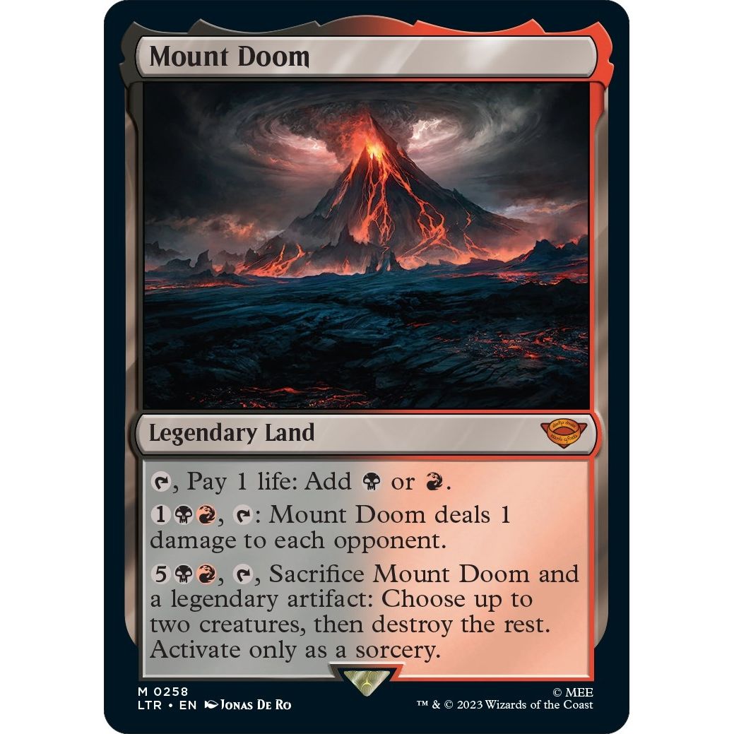 Image for Mount Doom (258) (LTR) - Magic: The Gathering