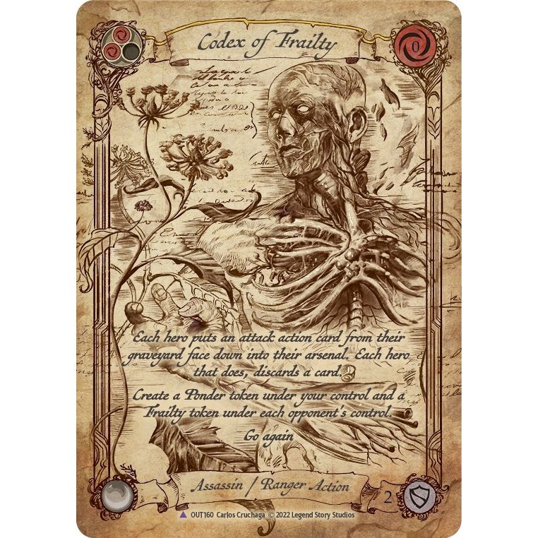 Image for Codex of Frailty (Marvel) (OUT160) (OUT) - Flesh and Blood TCG