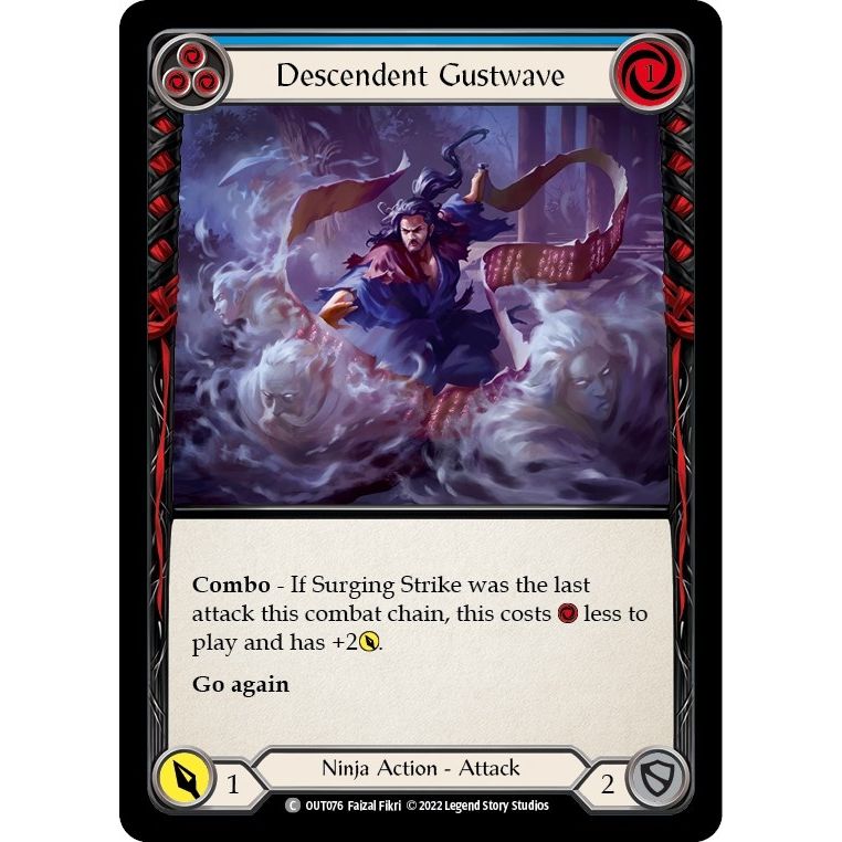 Image for Descendent Gustwave (Blue) (OUT076) (OUT) - Flesh and Blood TCG