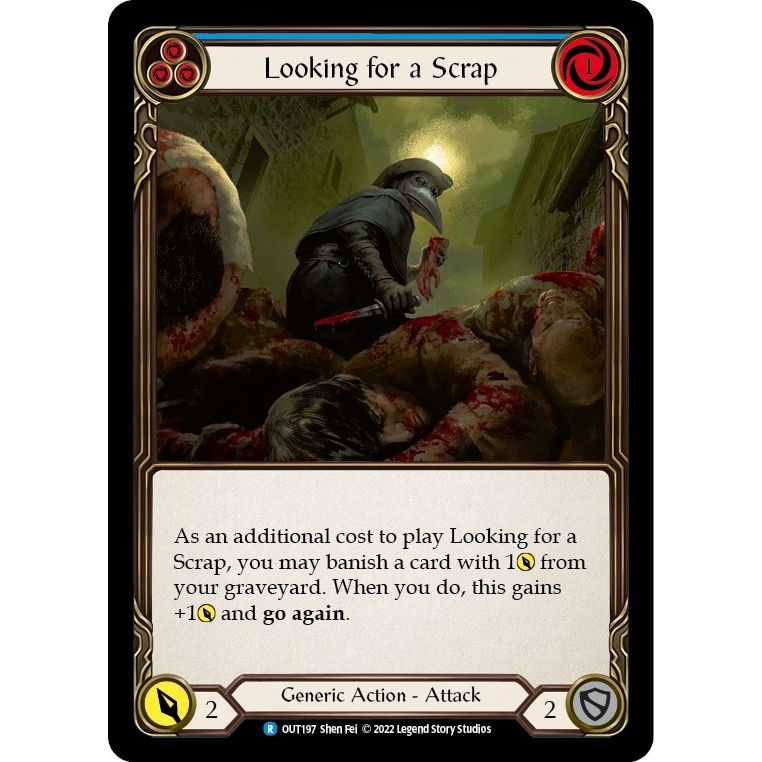 Image for Looking for a Scrap (Blue) (OUT197) (OUT) - Flesh and Blood TCG