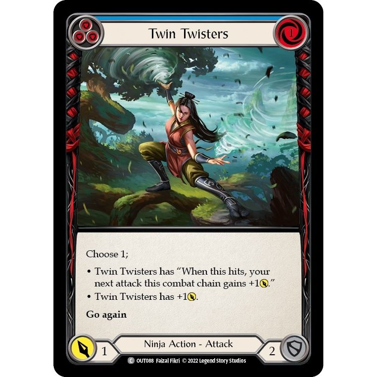 Image for Twin Twisters (Blue) (OUT088) (OUT) - Flesh and Blood TCG