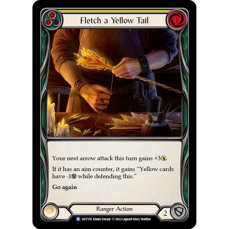 Image for Fletch a Yellow Tail (Yellow) (OUT110) (OUT) - Flesh and Blood TCG