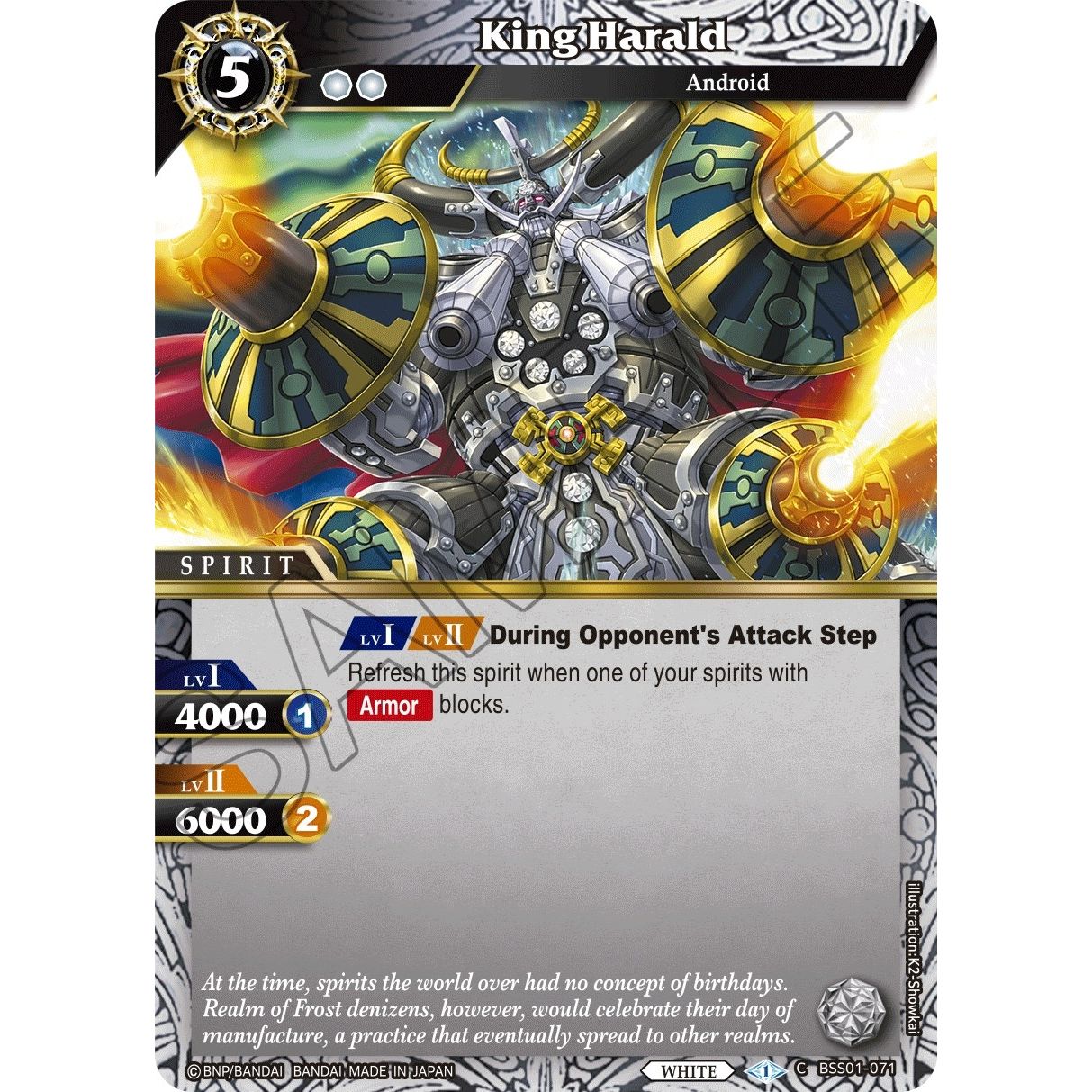 Image for King Harald (BSS01-071) (BSS01) - Battle Spirits Saga