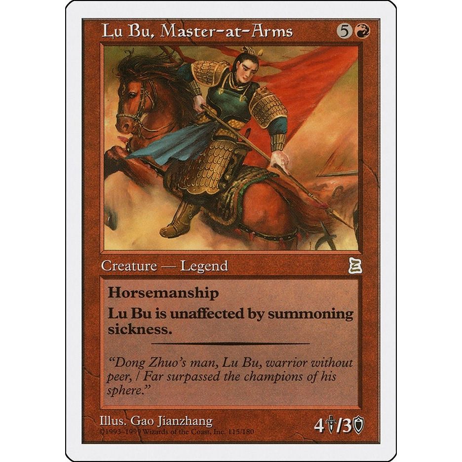Image for Lu Bu, Master-at-Arms (115) (PTK) - Magic: The Gathering