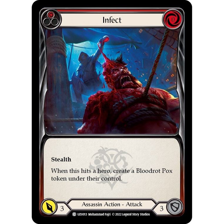Image for Infect (Red) (UZU013) - Flesh and Blood TCG