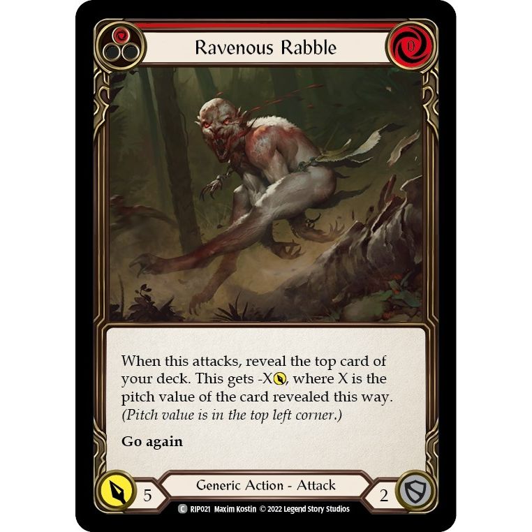 Image for Ravenous Rabble (Red) (RIP021) - Flesh and Blood TCG