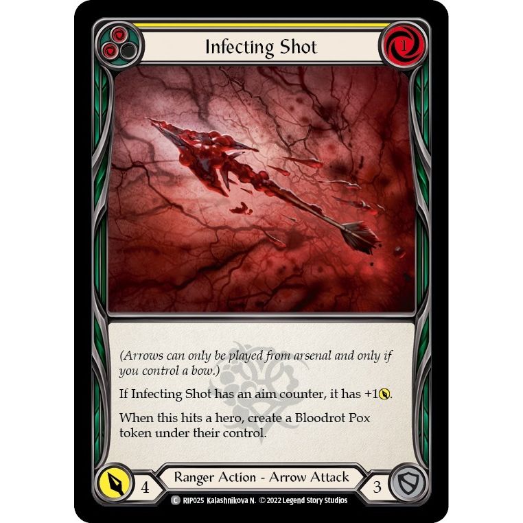 Image for Infecting Shot (Yellow) (RIP025) - Flesh and Blood TCG