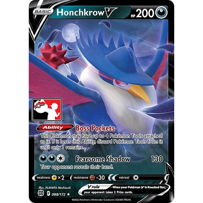 Image for Honchkrow V (088/172) - Pokemon