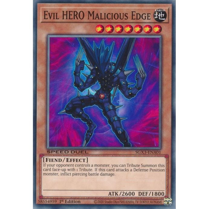 Image for Evil HERO Malicious Edge (SGX3-ENA01) (SGX3) - YuGiOh